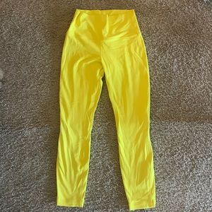Lululemon size 6 bright yellow leggings